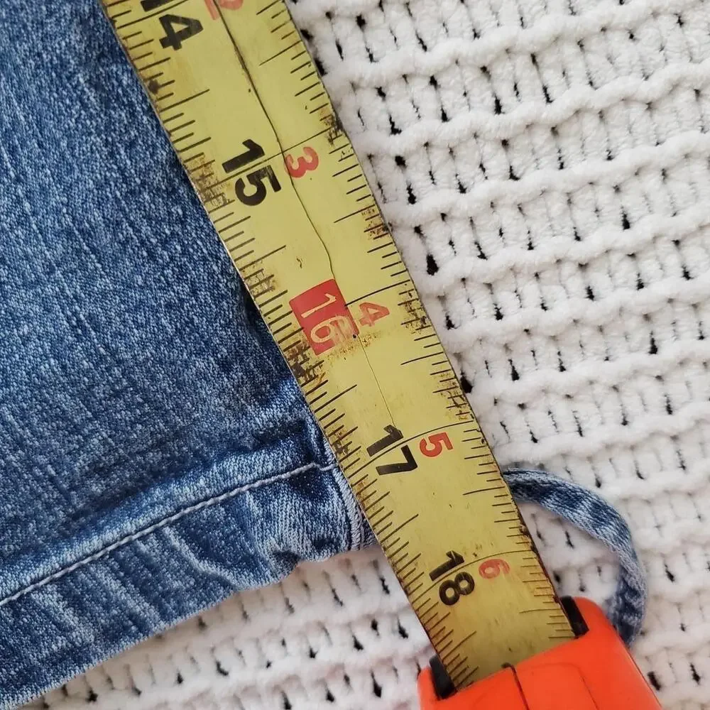 Y2k bongo long inseam denim shorts with ties on the leg